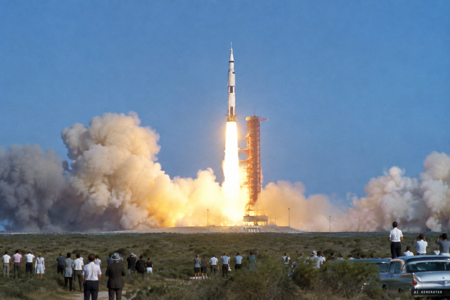 16 July 1969: Apollo 11 lifts off for the Moon