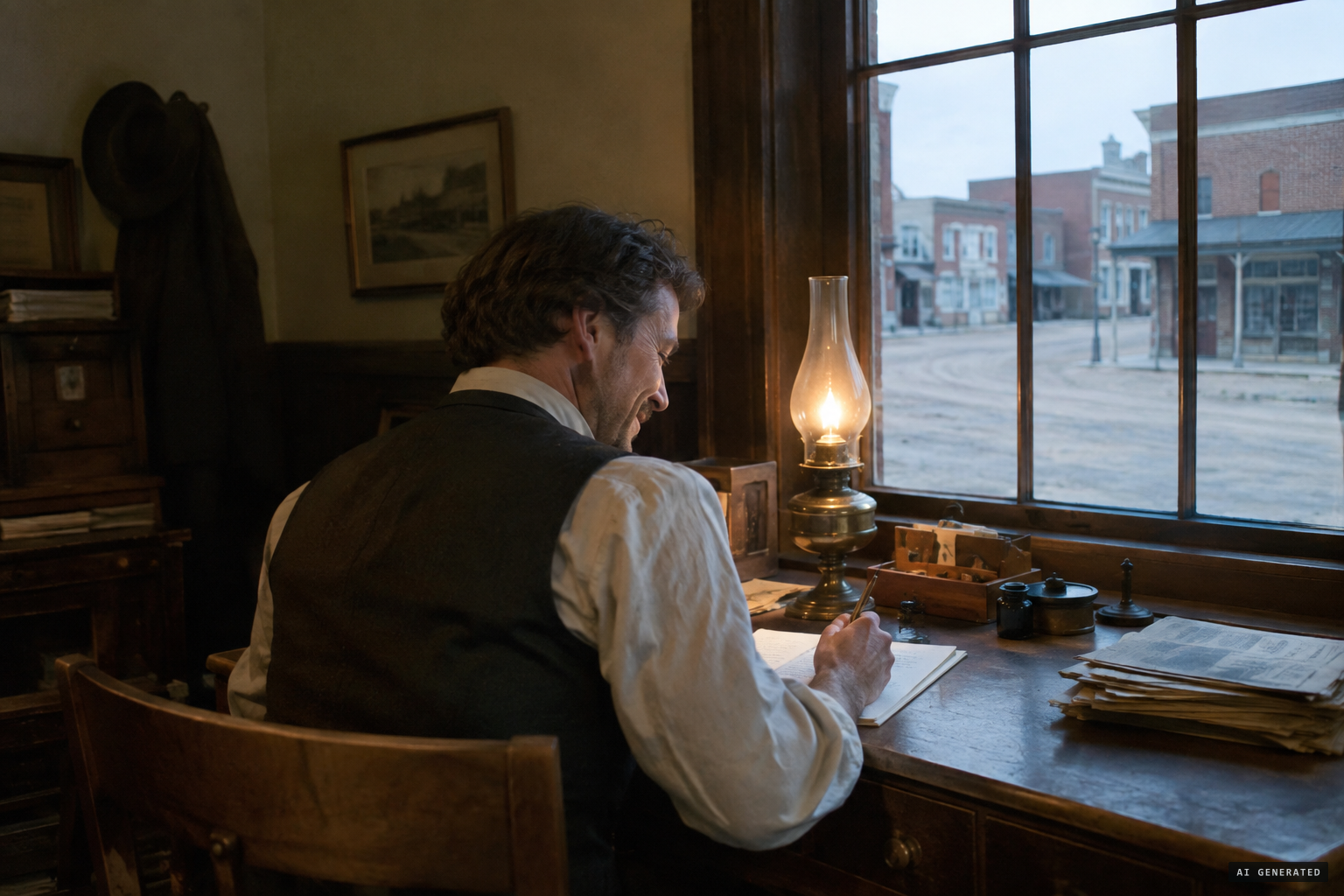 Did Haydon write it as a joke to save a dying town?