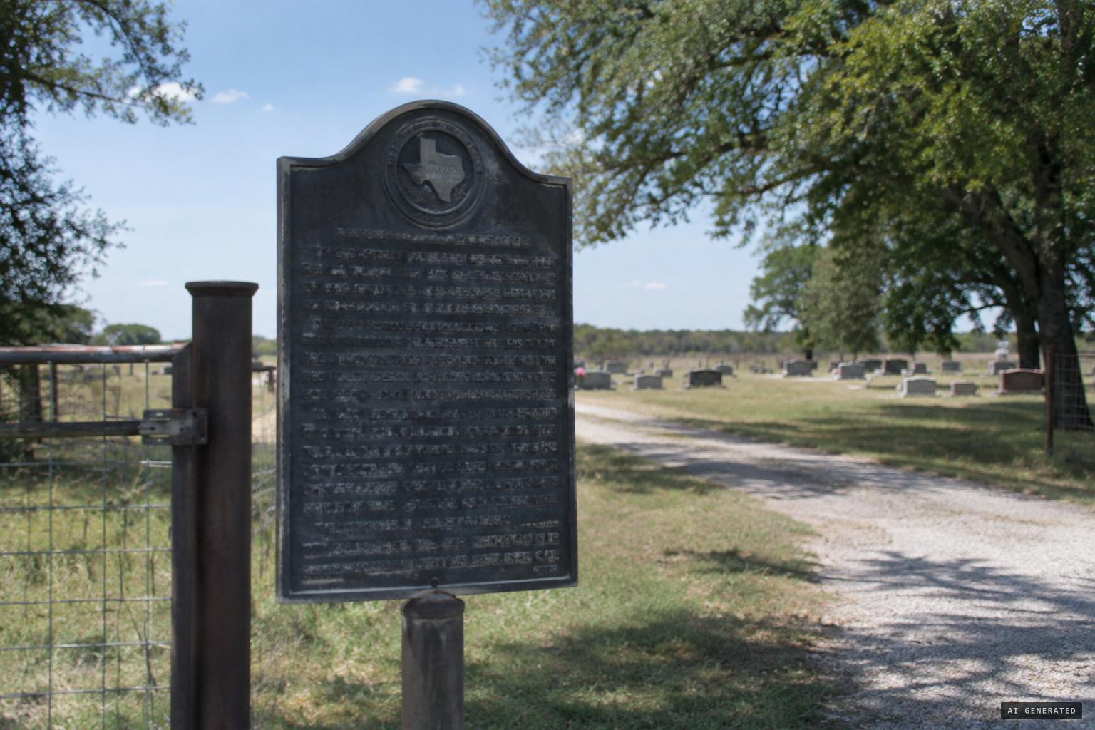 The 1976 historical marker acknowledging the legend