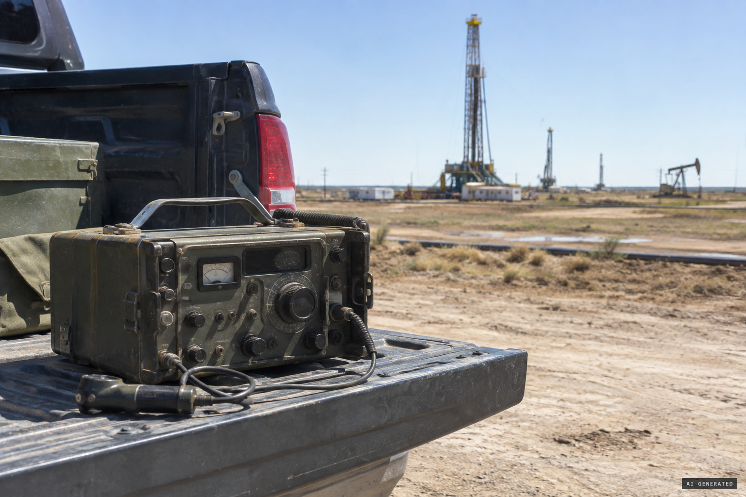 The "doodlebug" oil finder, war-surplus radio gear worth $3.50