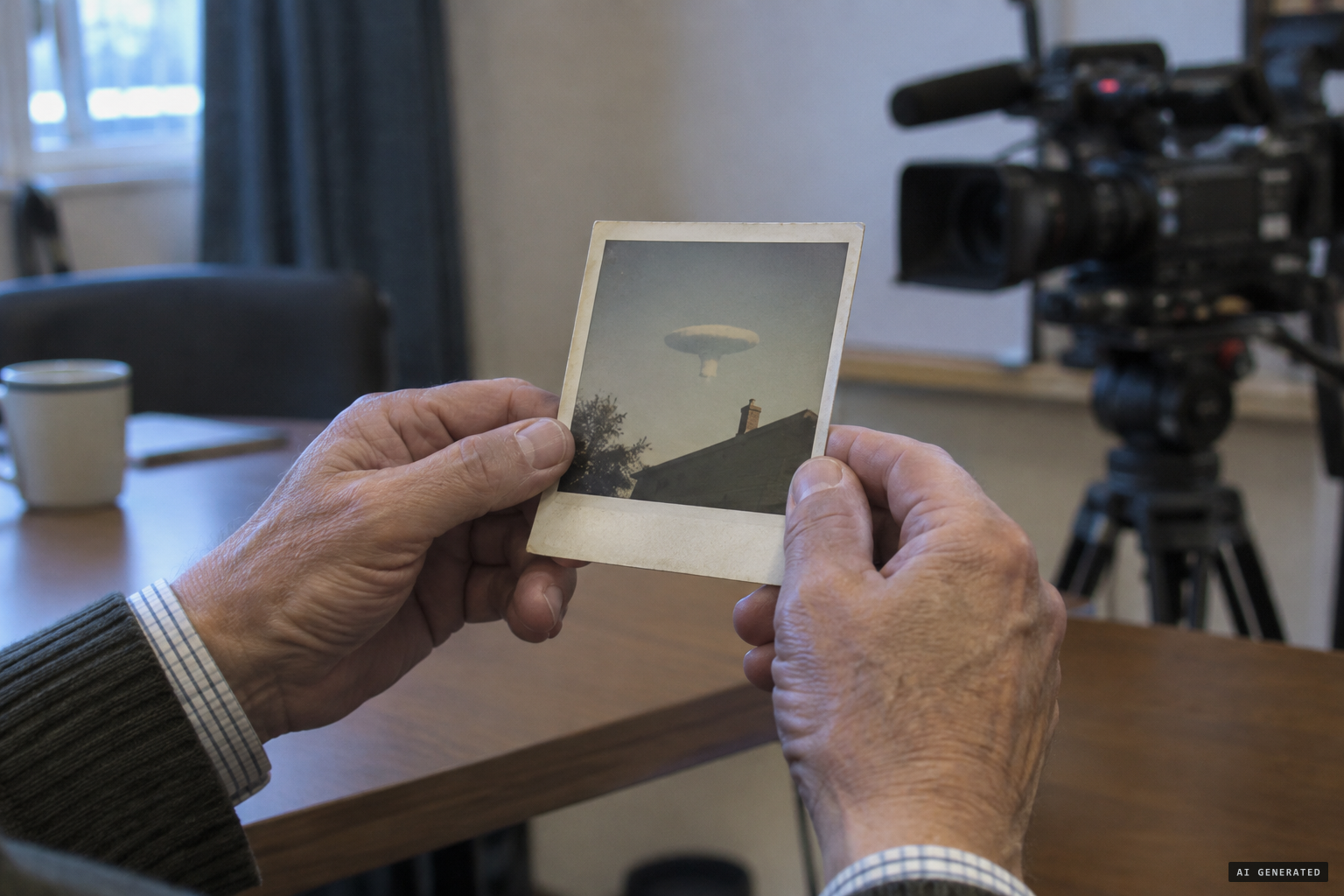 Kibel handles his photograph decades later for The Phenomenon
