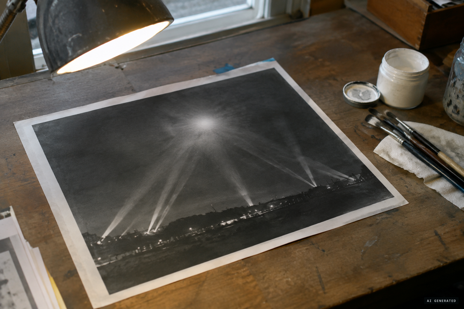 The famous photograph and its routine retouching