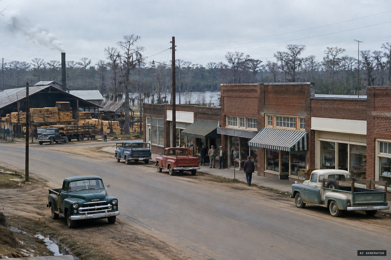 Bladenboro, a farming and lumber town hemmed in by swamp