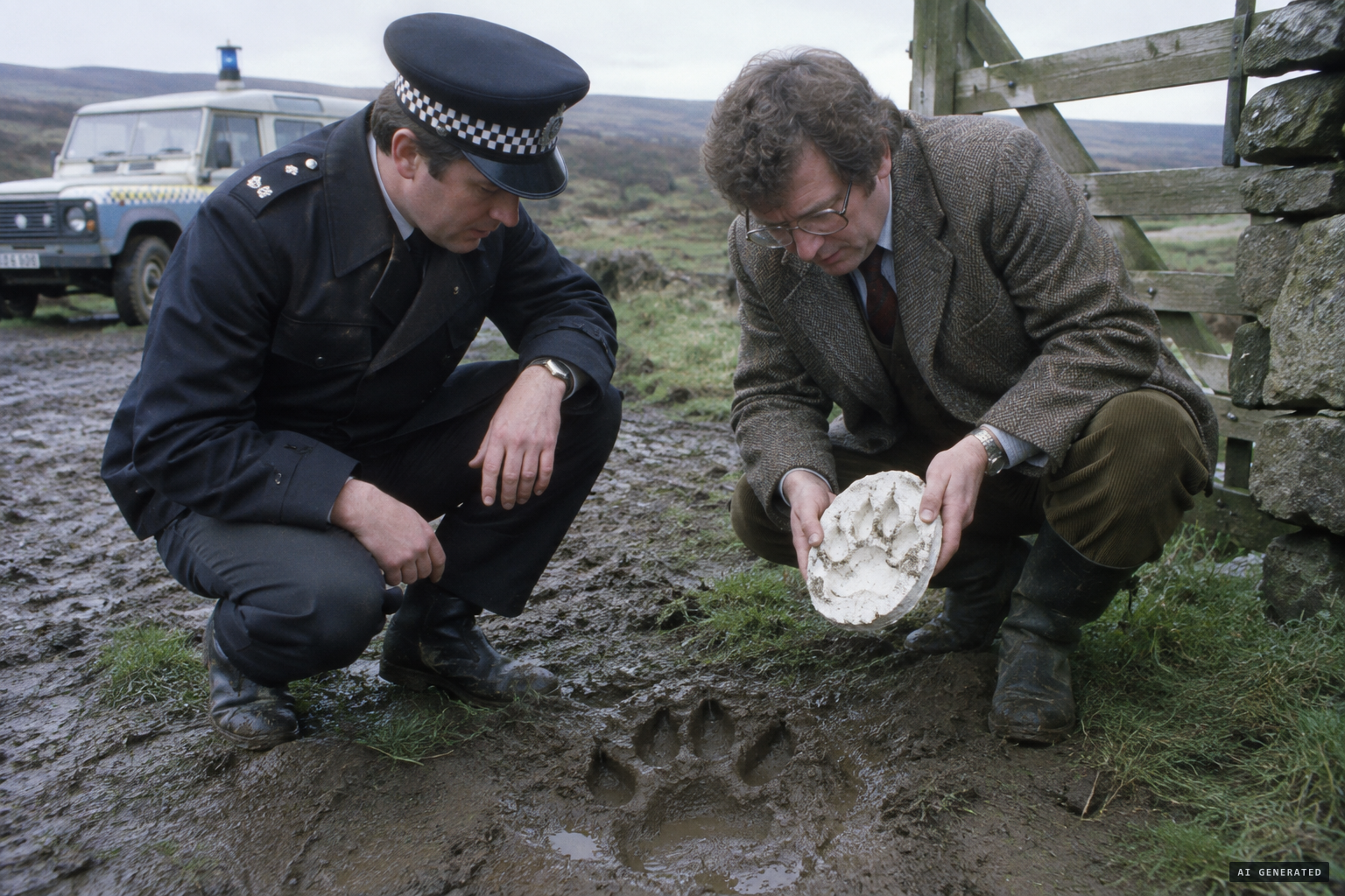 Authorities study paw prints and suspect a panther