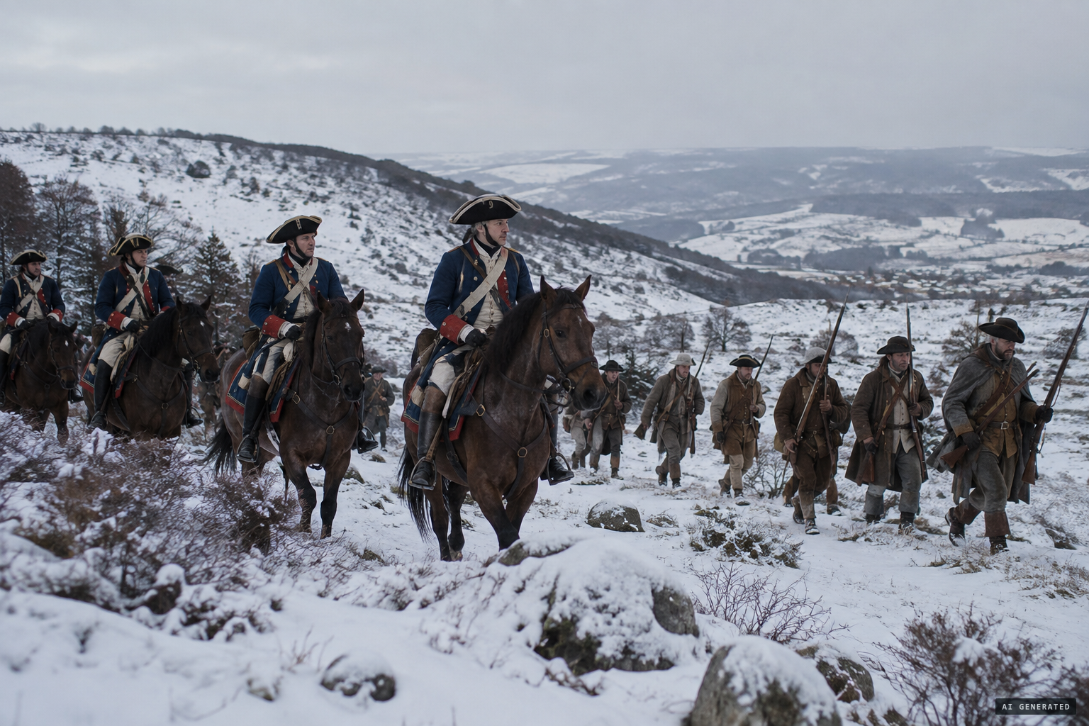 The king's dragoons hunt the Beast in vain