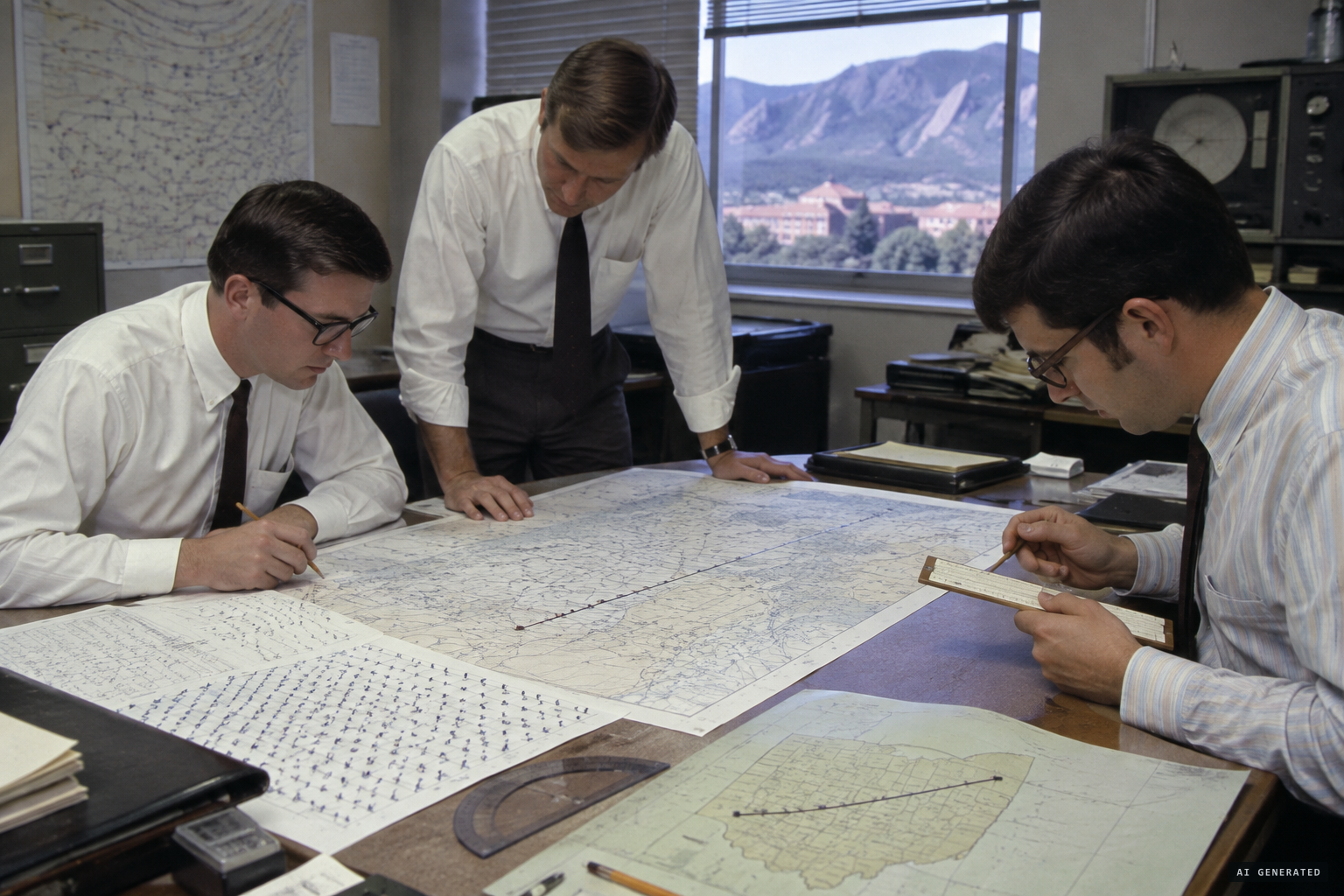 The Condon Committee recalculates the heading and matches it to the upper winds