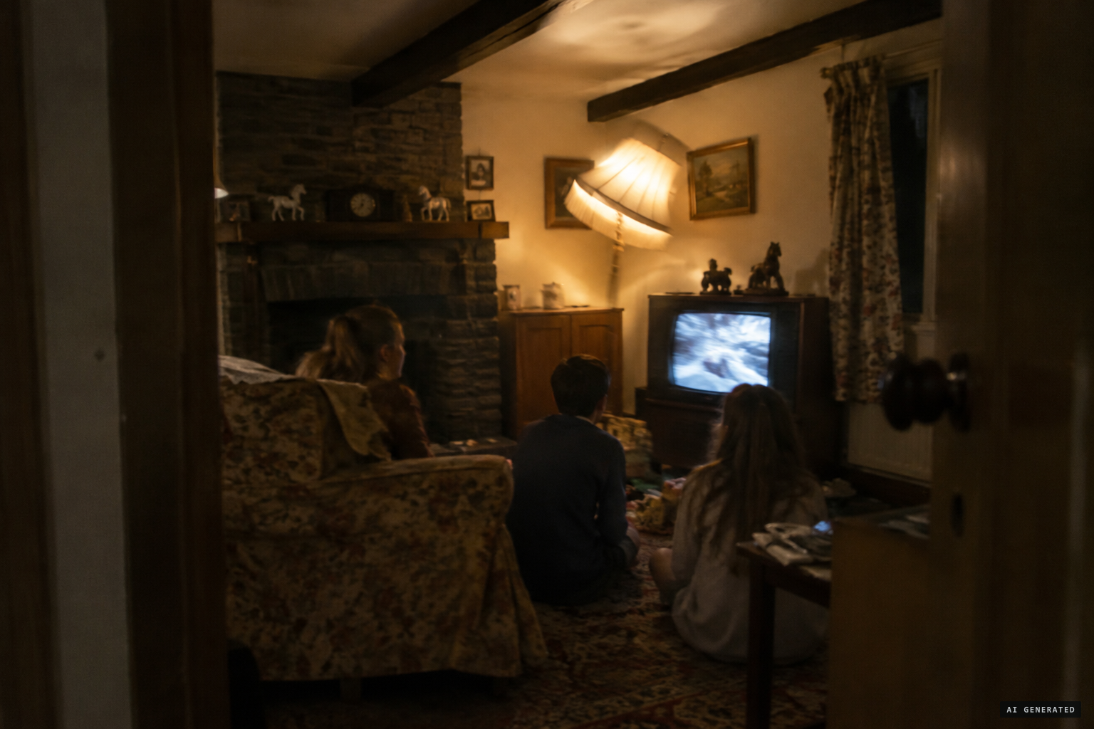 The whole house shakes as a thud rolls through the village
