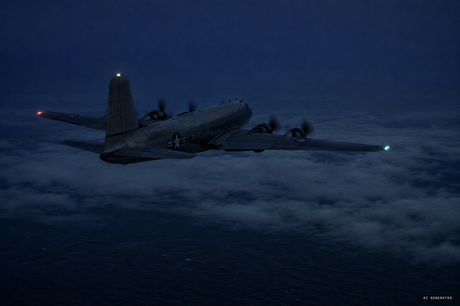 Flight 125 cruising at 10,000 feet, about 200 miles northeast of Argentia
