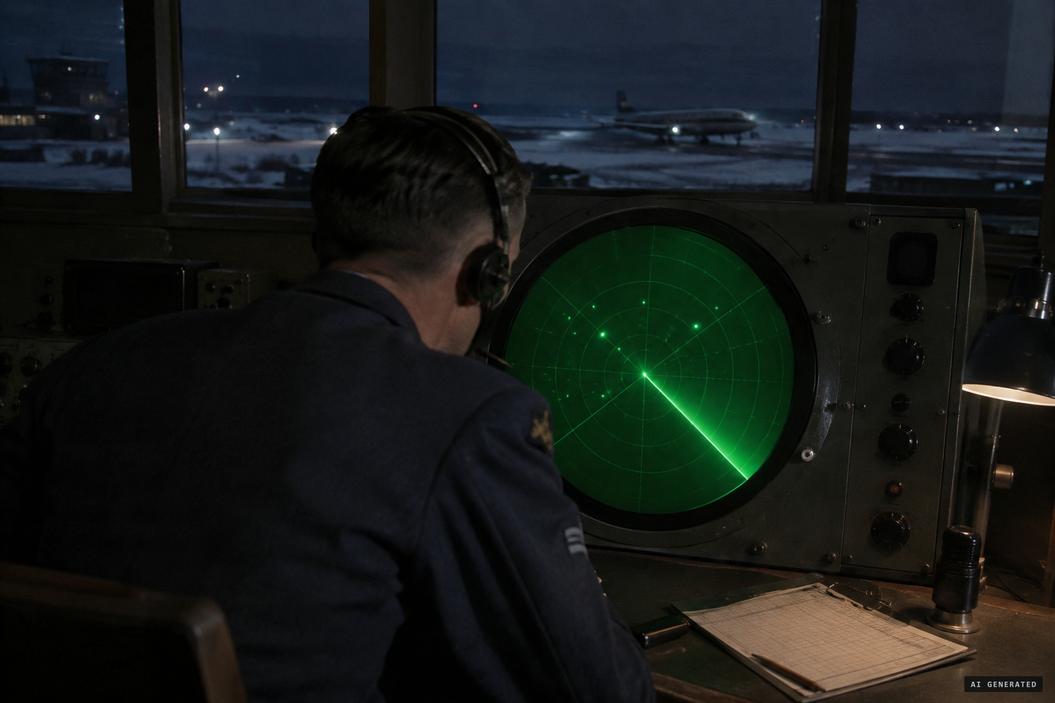 The disputed radar contact: 'something on the scope' at Gander