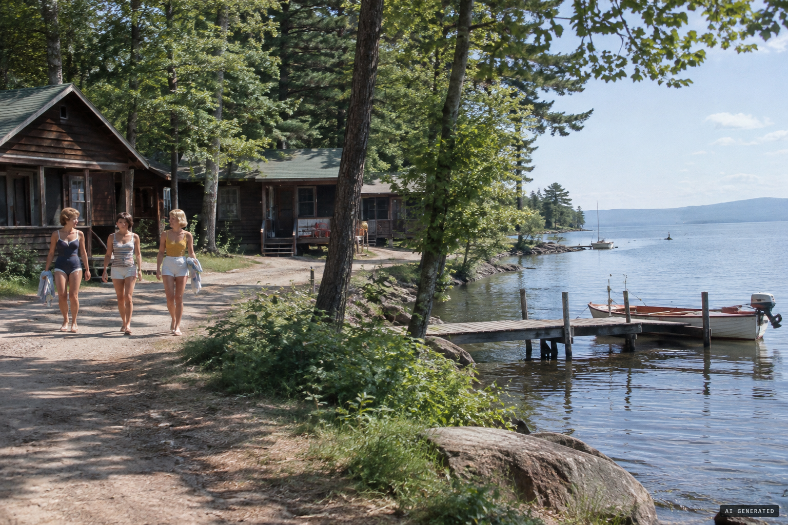 Buff Ledge Camp, a girls' summer camp on the Lake Champlain shore