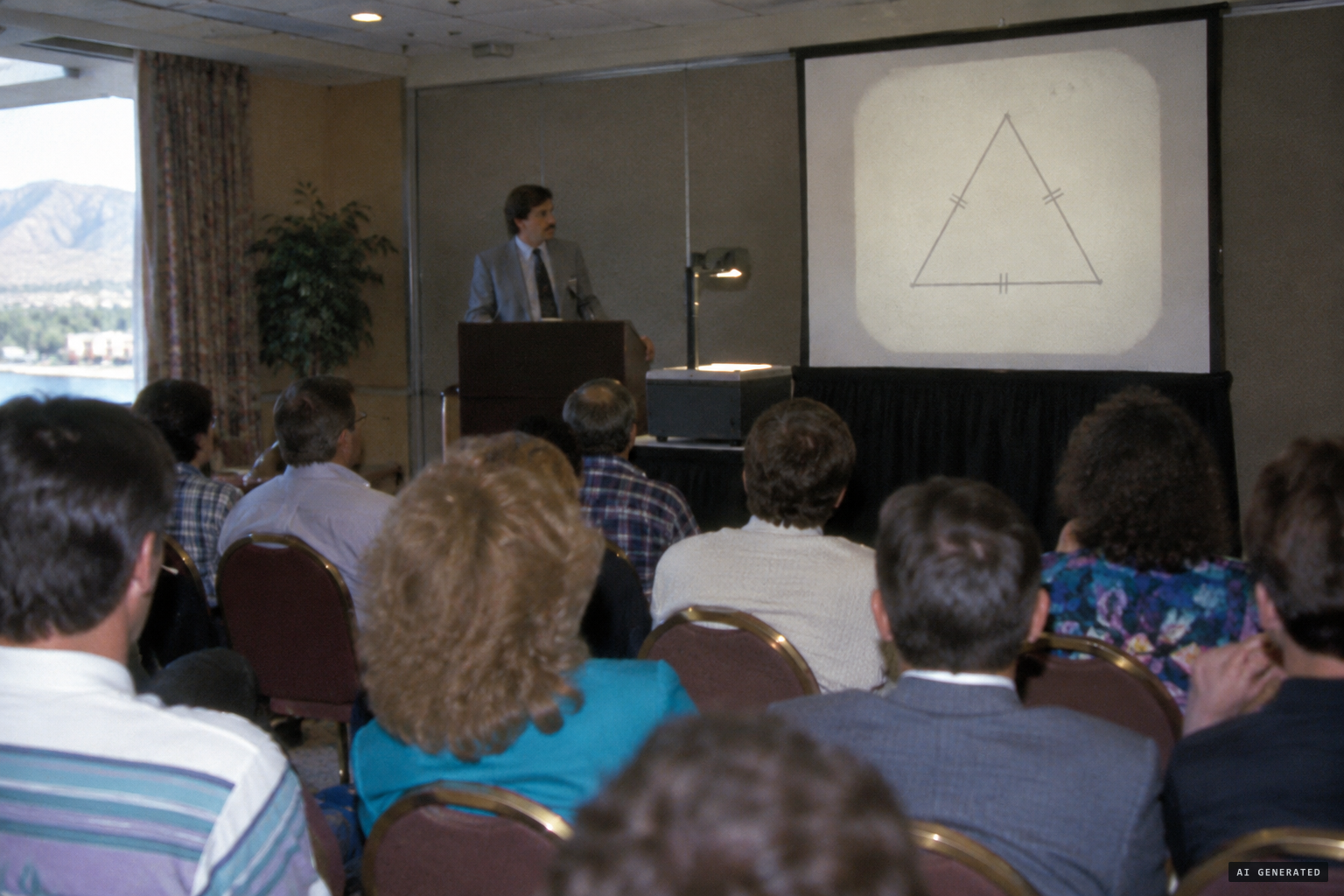 Wilson Sosa presents the case at the 1991 UFO conference in Laughlin