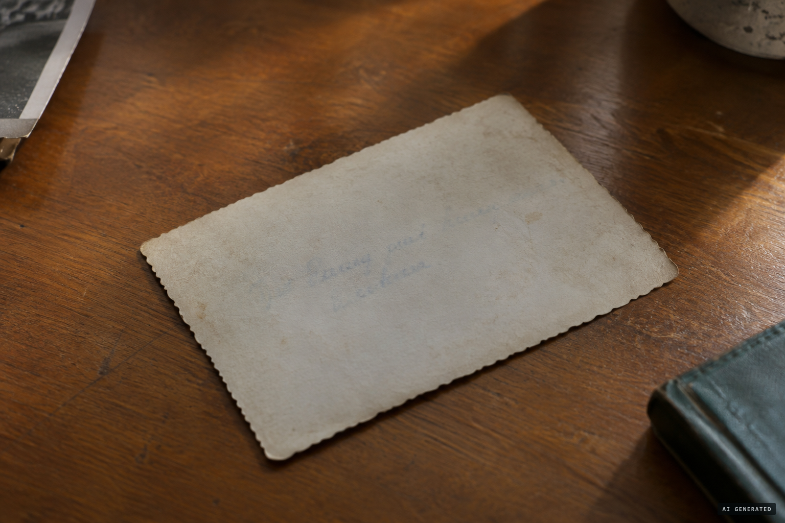 The back of the print, bearing a single name