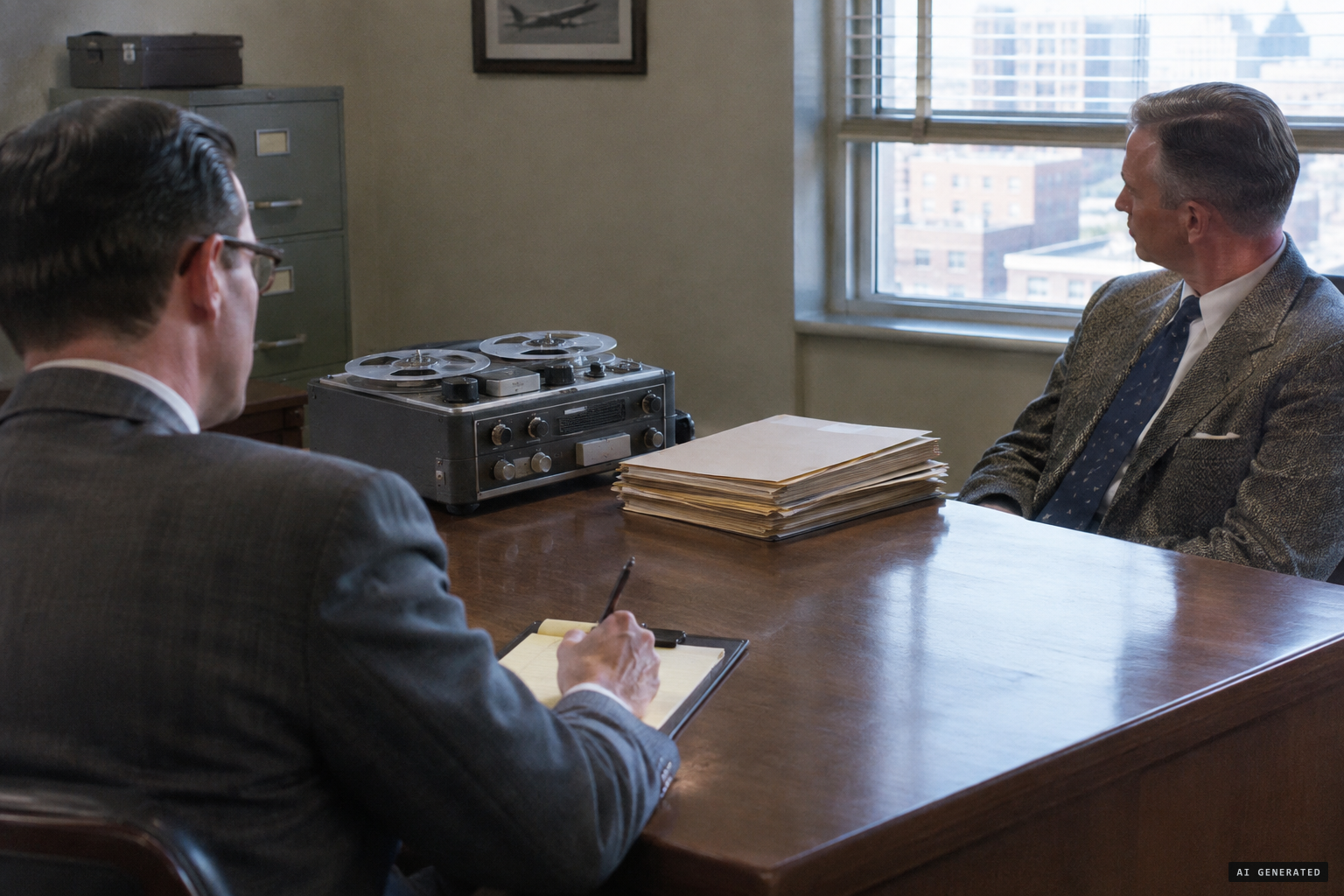 W. B. Klemperer interviews Sperry for Project Blue Book in 1955