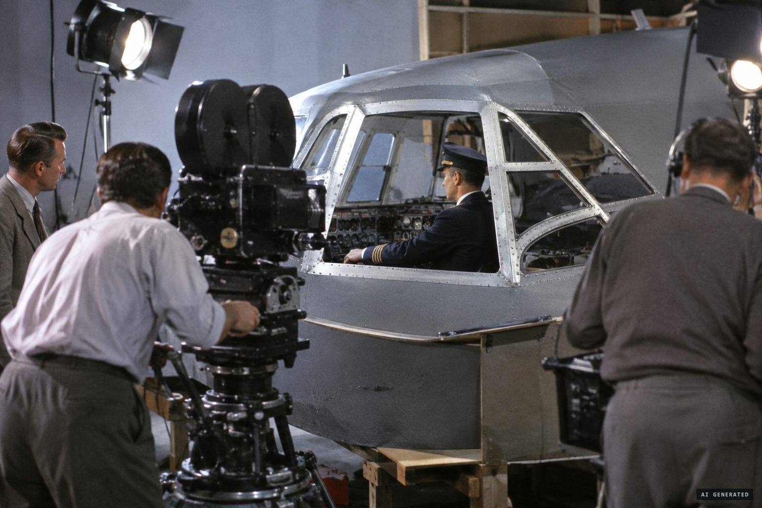 Sperry plays himself in the 1956 film Unidentified Flying Objects