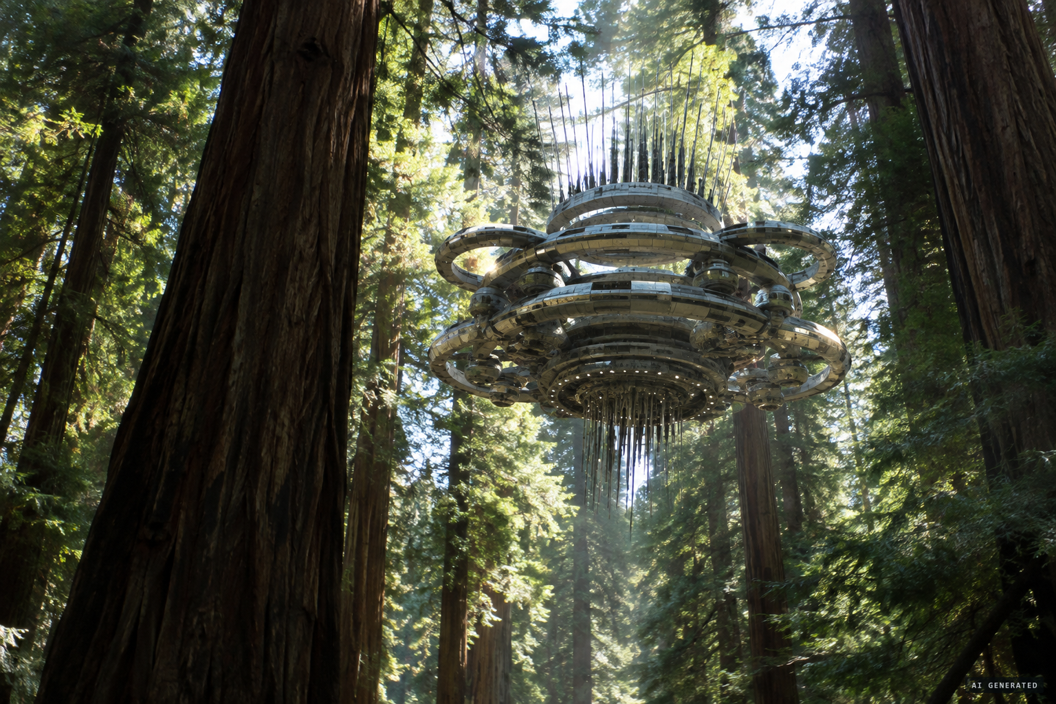 Stephen's more intricate craft over Big Basin