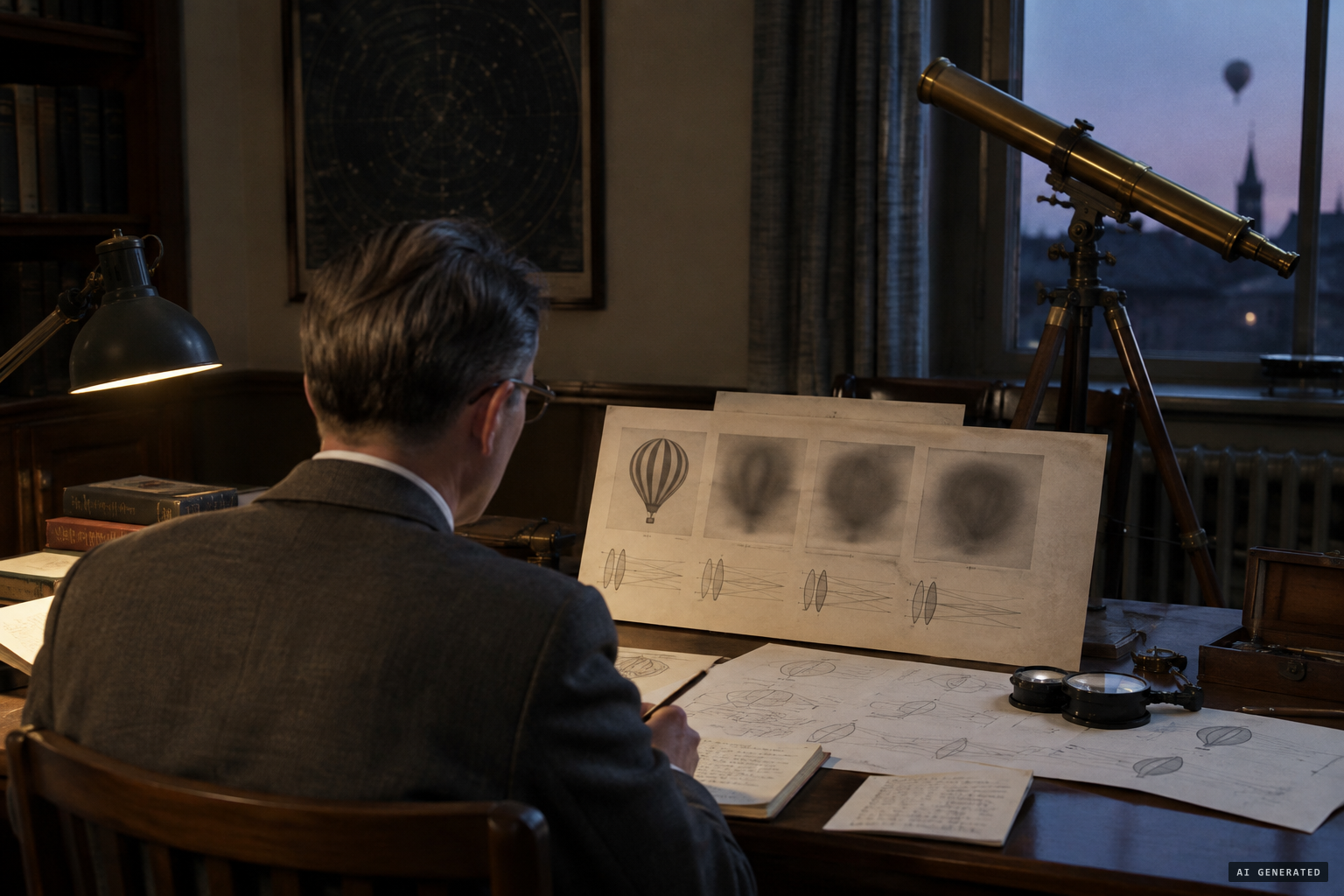 Menzel argues Moore saw an out-of-focus, astigmatic image of a balloon