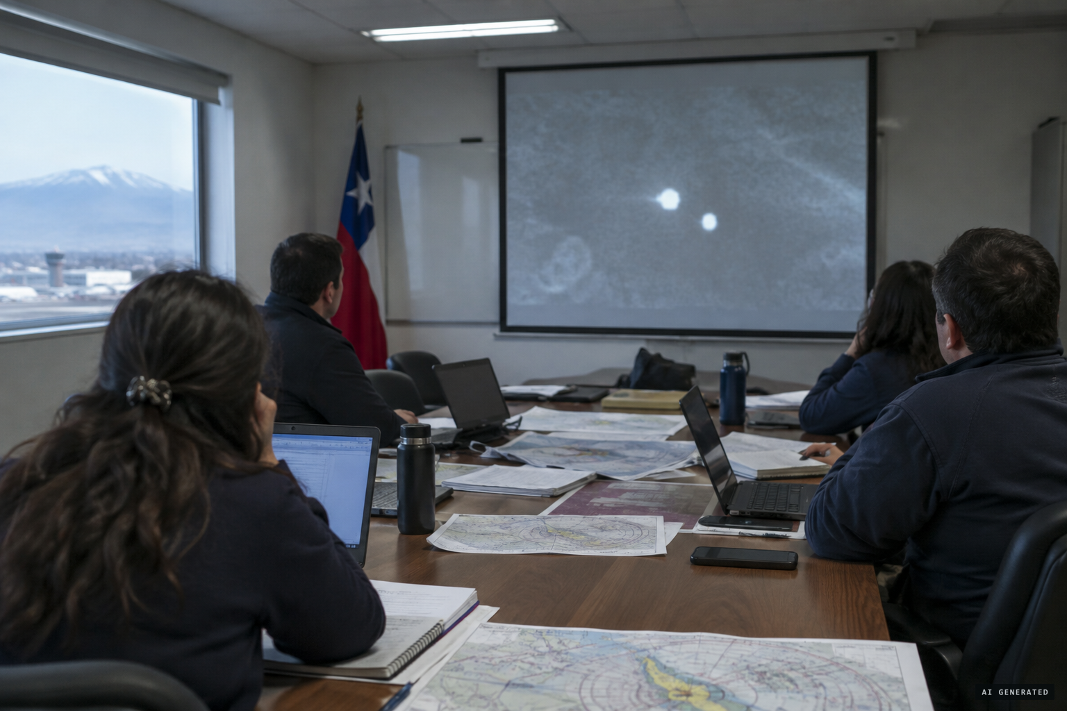 CEFAA's committee of scientists and Air Force specialists studies the footage