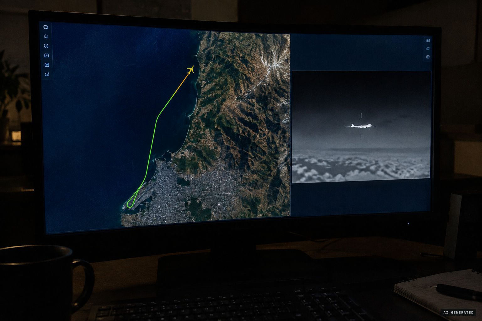 Skeptics match flight tracking data to the video's GPS overlay