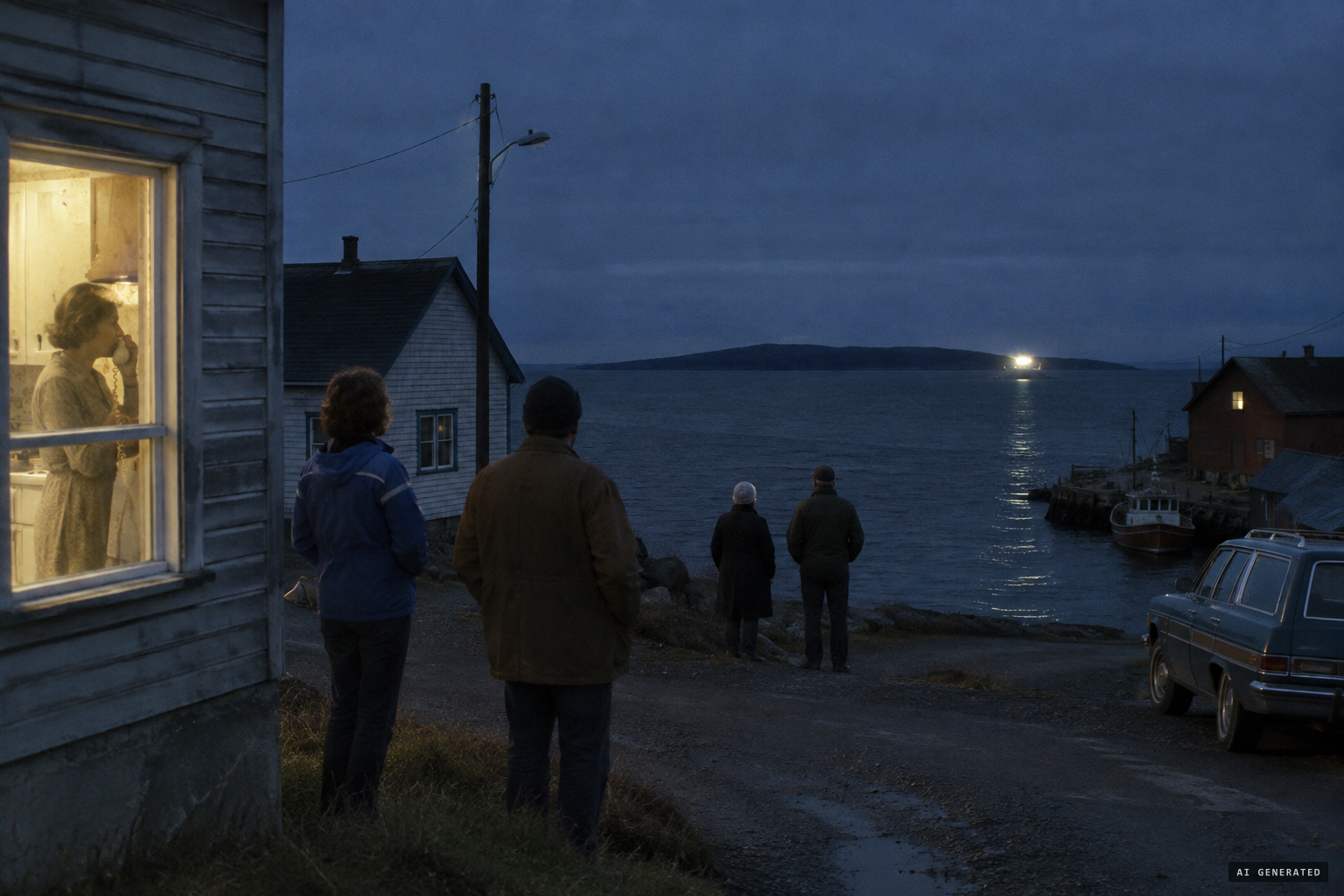 Clarenville residents watch something over Random Sound and call the RCMP