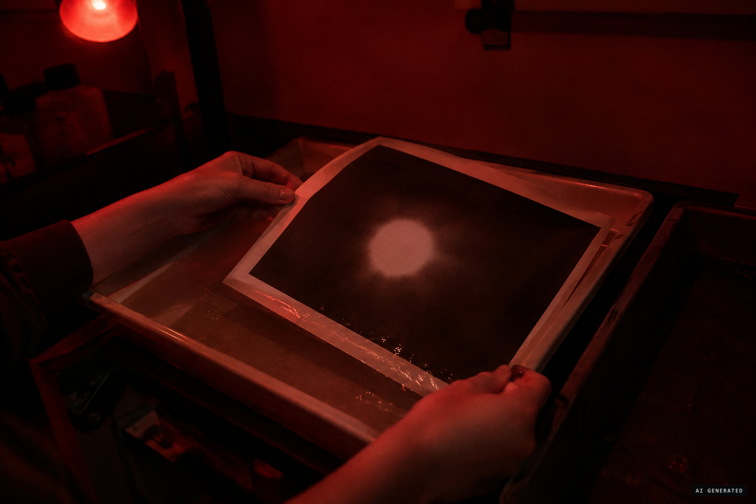 Fernando Costa enlarging points of light on the team's film