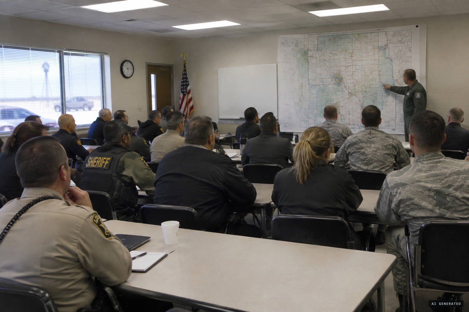More than 70 agencies meet behind closed doors in Brush