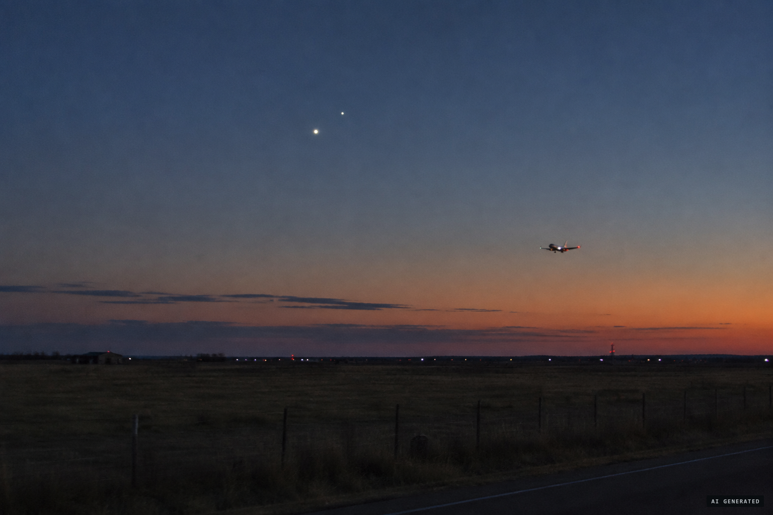 Venus, Saturn and approaching airliners, the skeptics' explanation