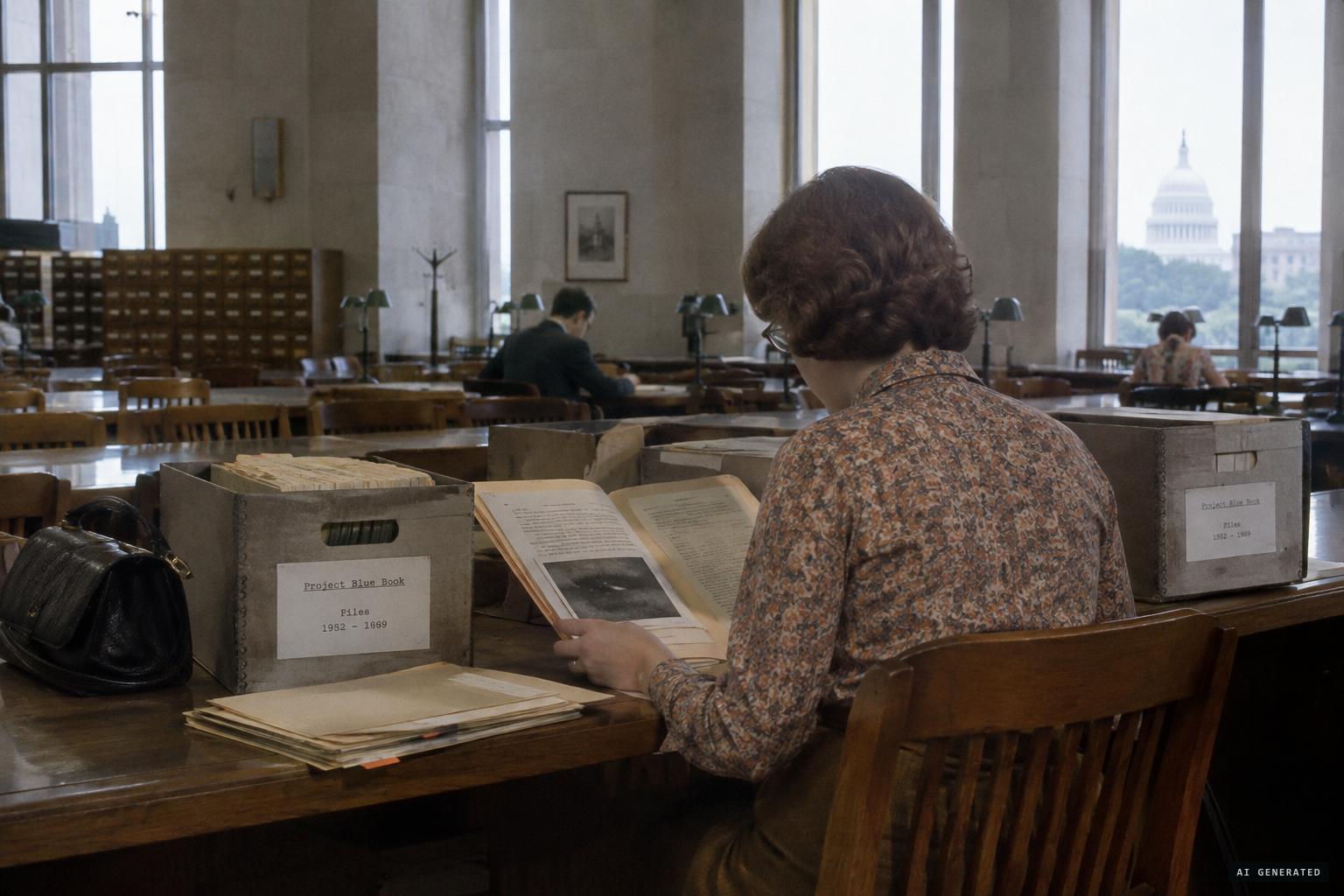 Blue Book's records open to the public at the National Archives