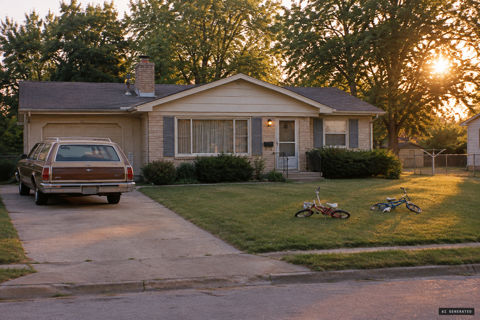 Her parents' home on the Indianapolis side of town, where she lived with her two young sons