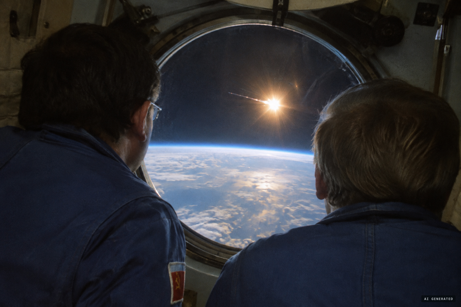 The object bursts in a flash of golden light