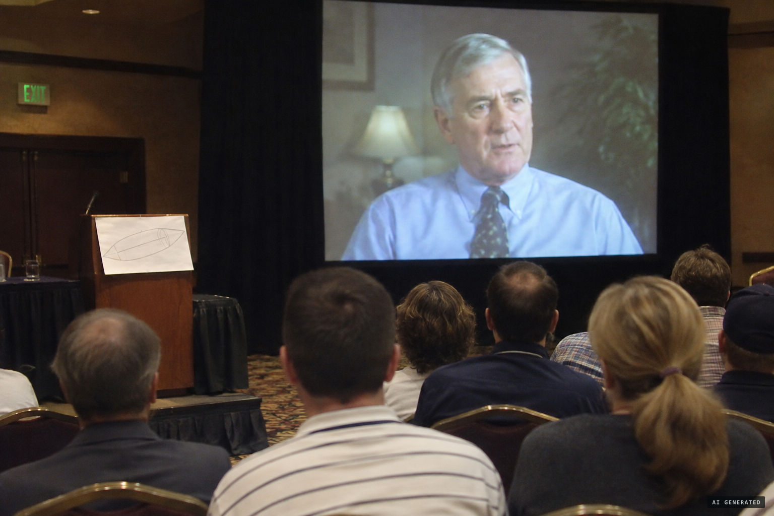 Hesemann presents Kovalyonok's filmed interview and sketch at the UFO Congress in Laughlin