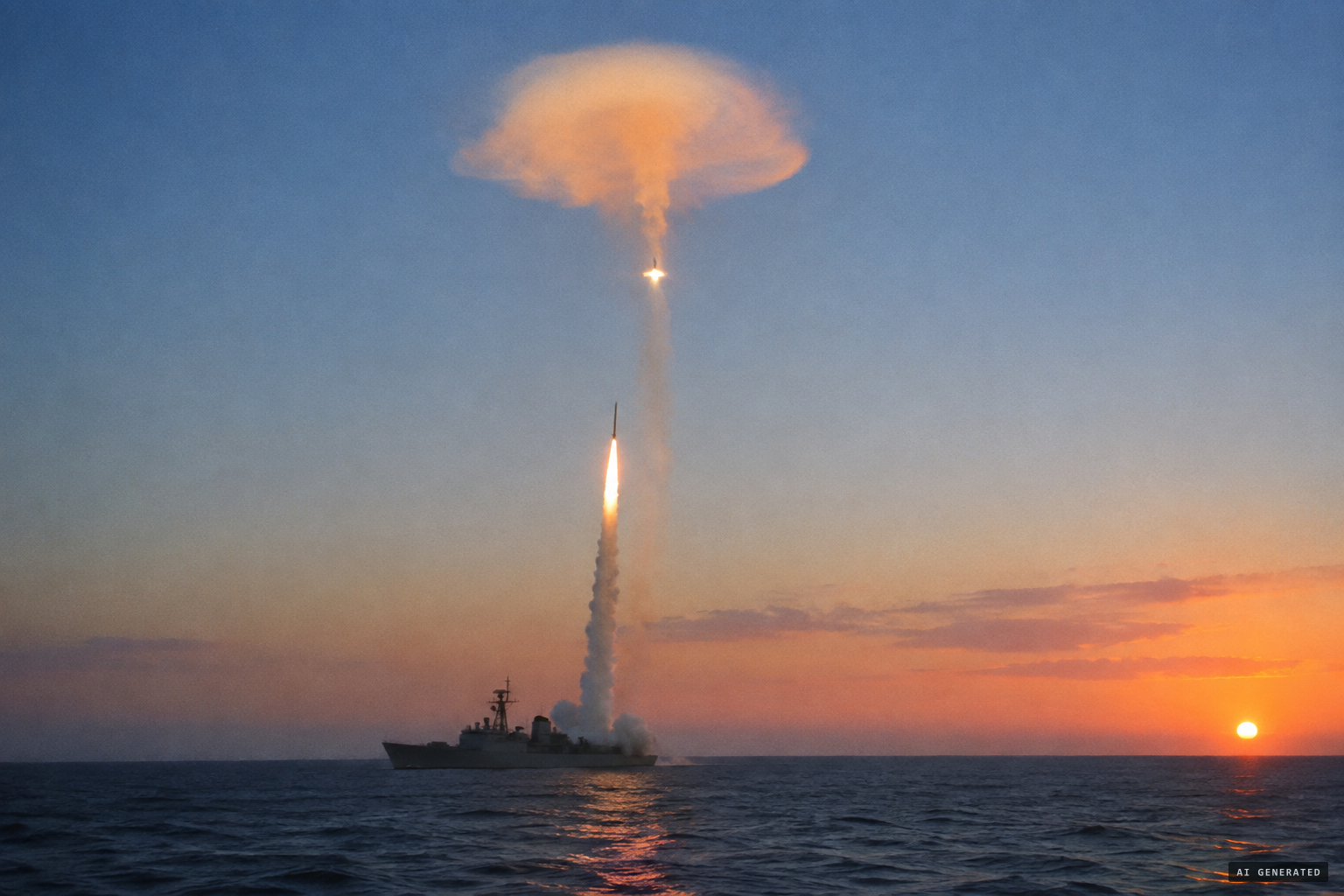 Oberg's explanation: a Jericho-2 launch plume lit by the sun, with stage separation