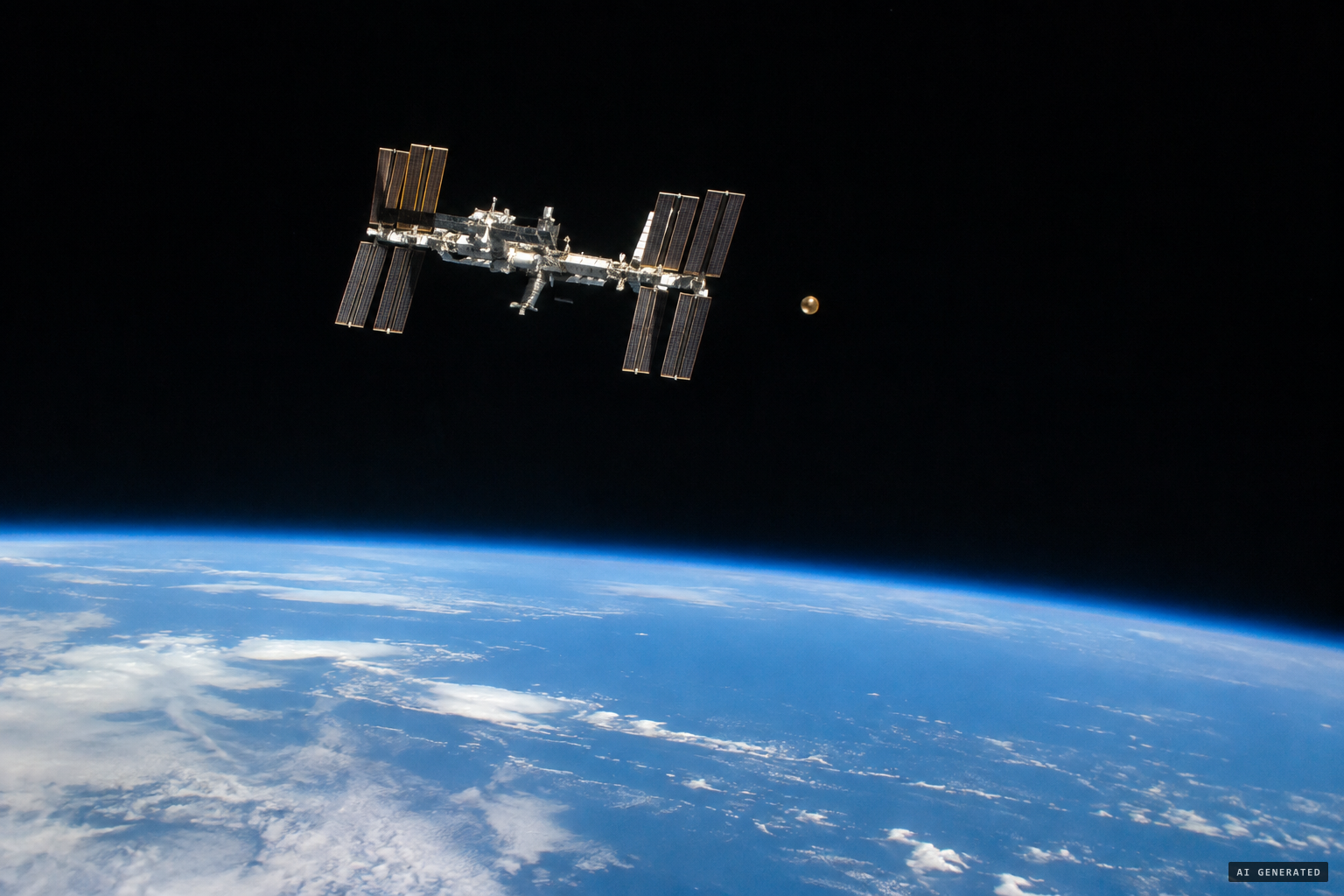 A golden sphere near the ISS, compared in 2014 to the Russian sighting of 1981
