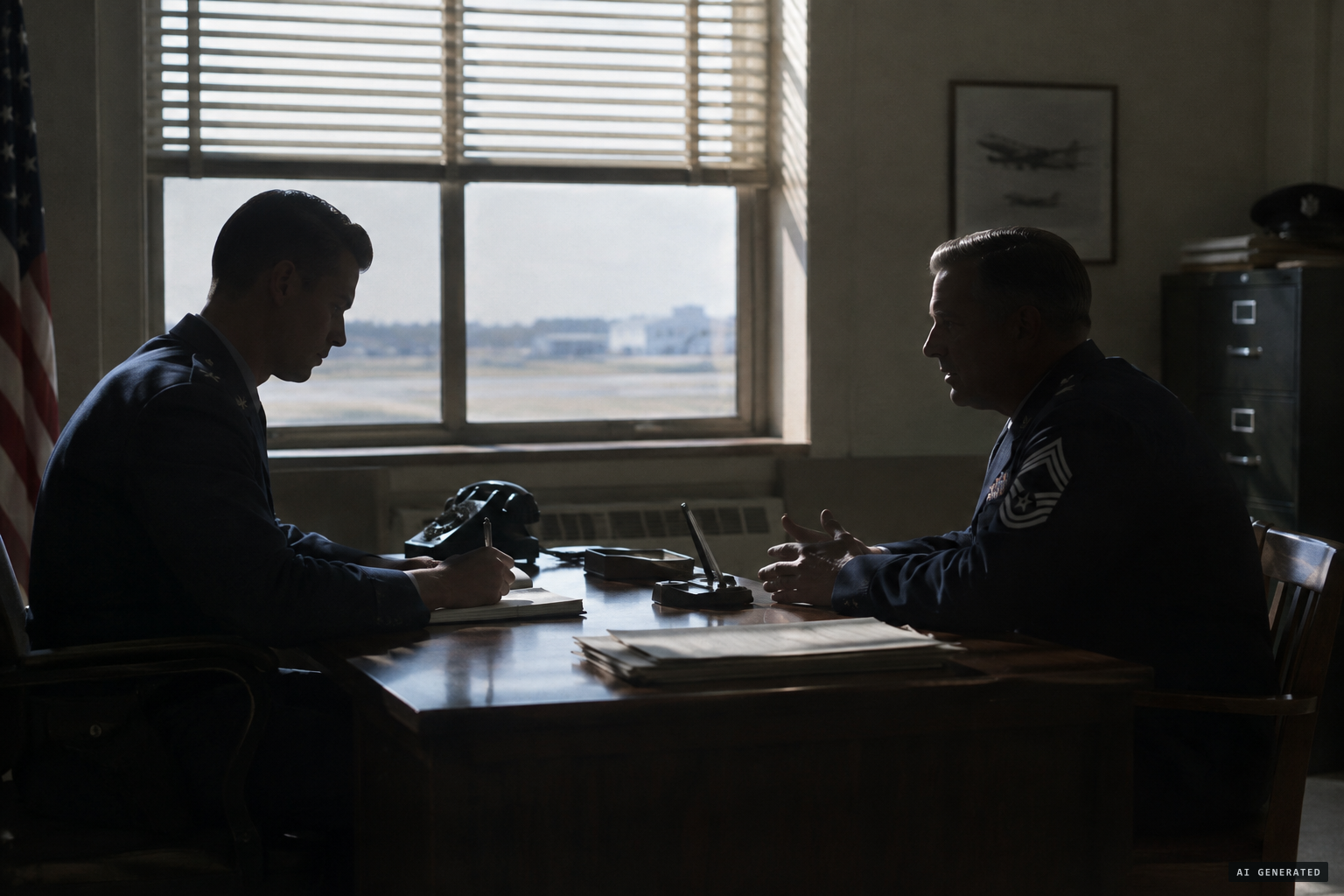 The radar sergeant tells Ruppelt: ice-laden clouds don't climb