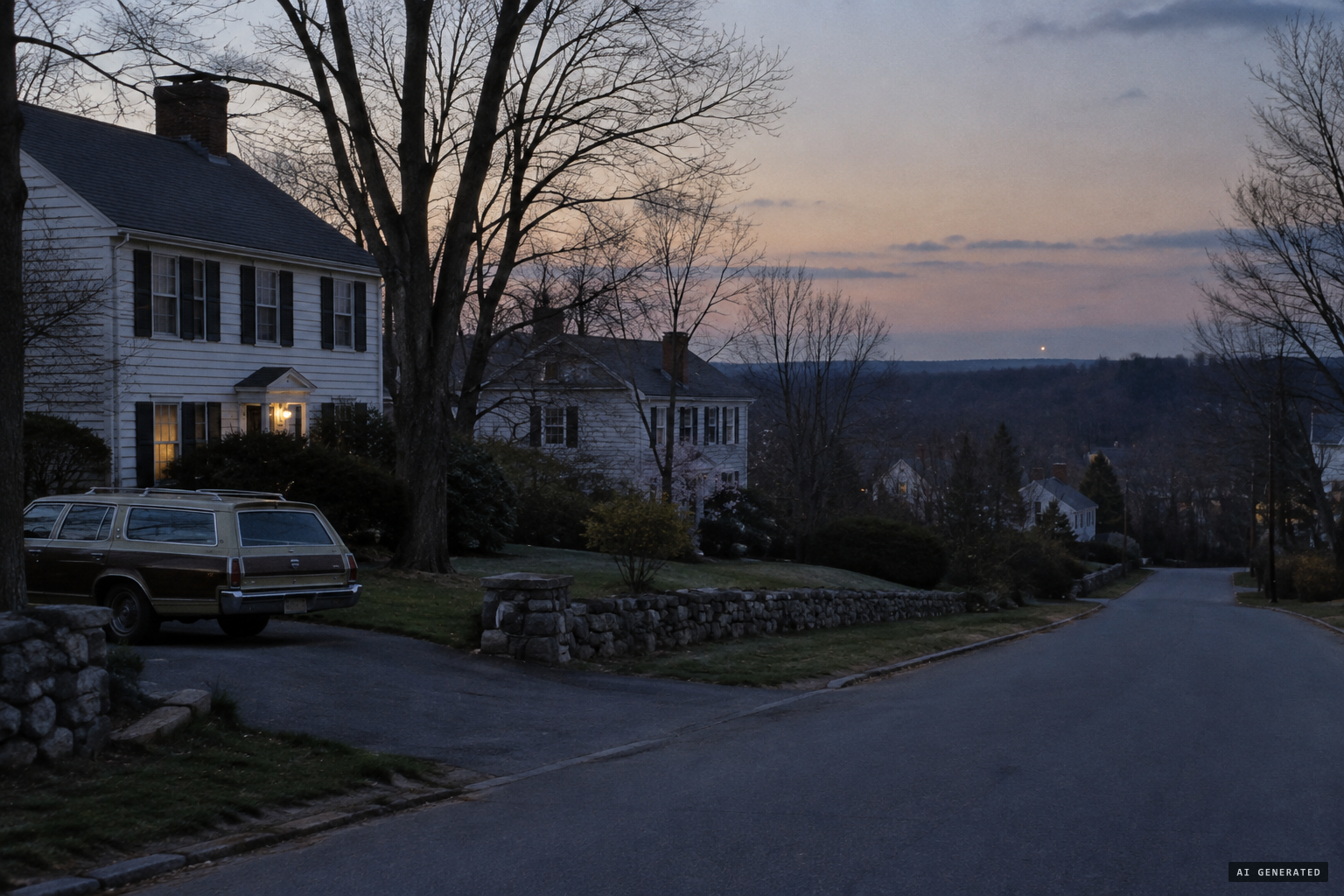 Dover, a quiet suburb southwest of Boston, on the eve of the sightings