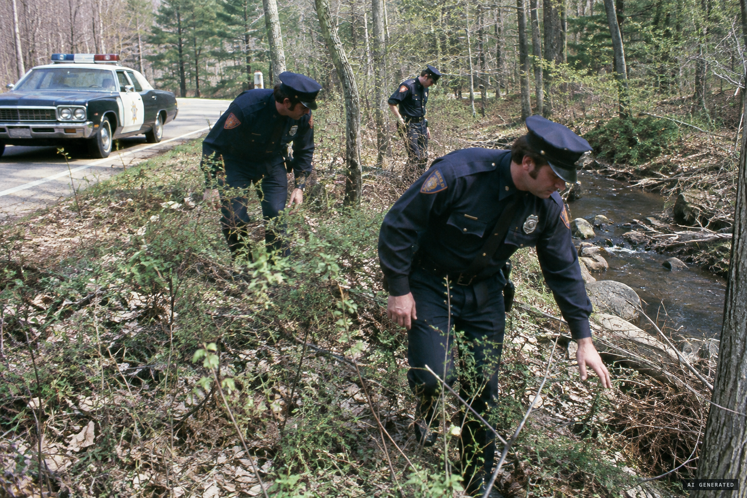 A police search finds nothing