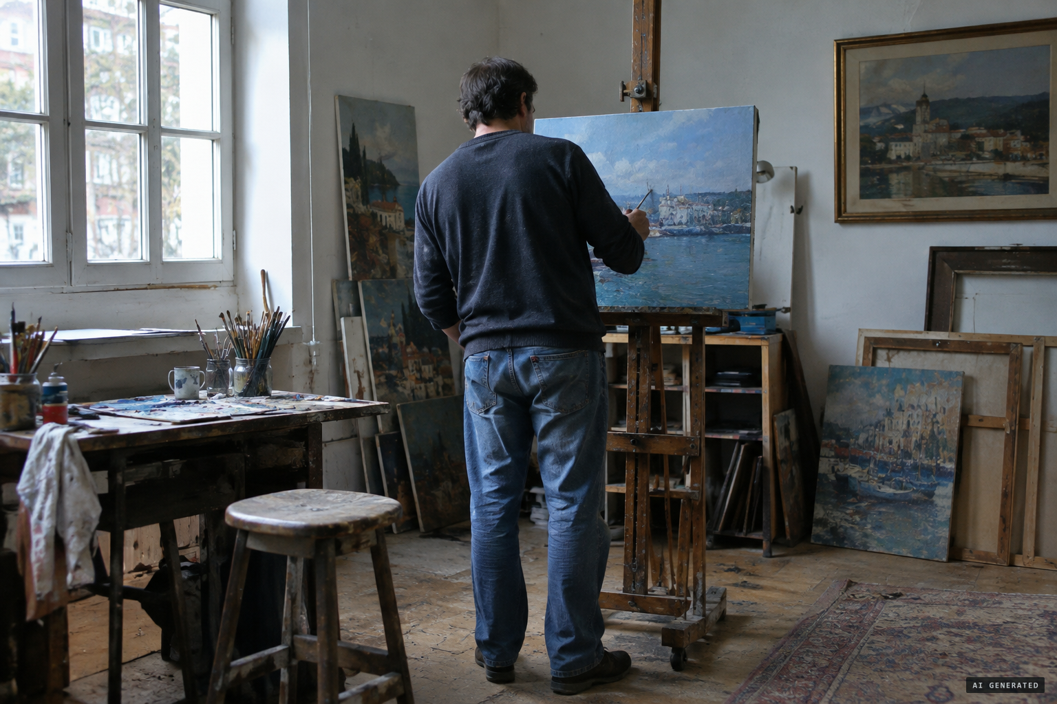 Bill Bartlett, now a painter, still says he saw something