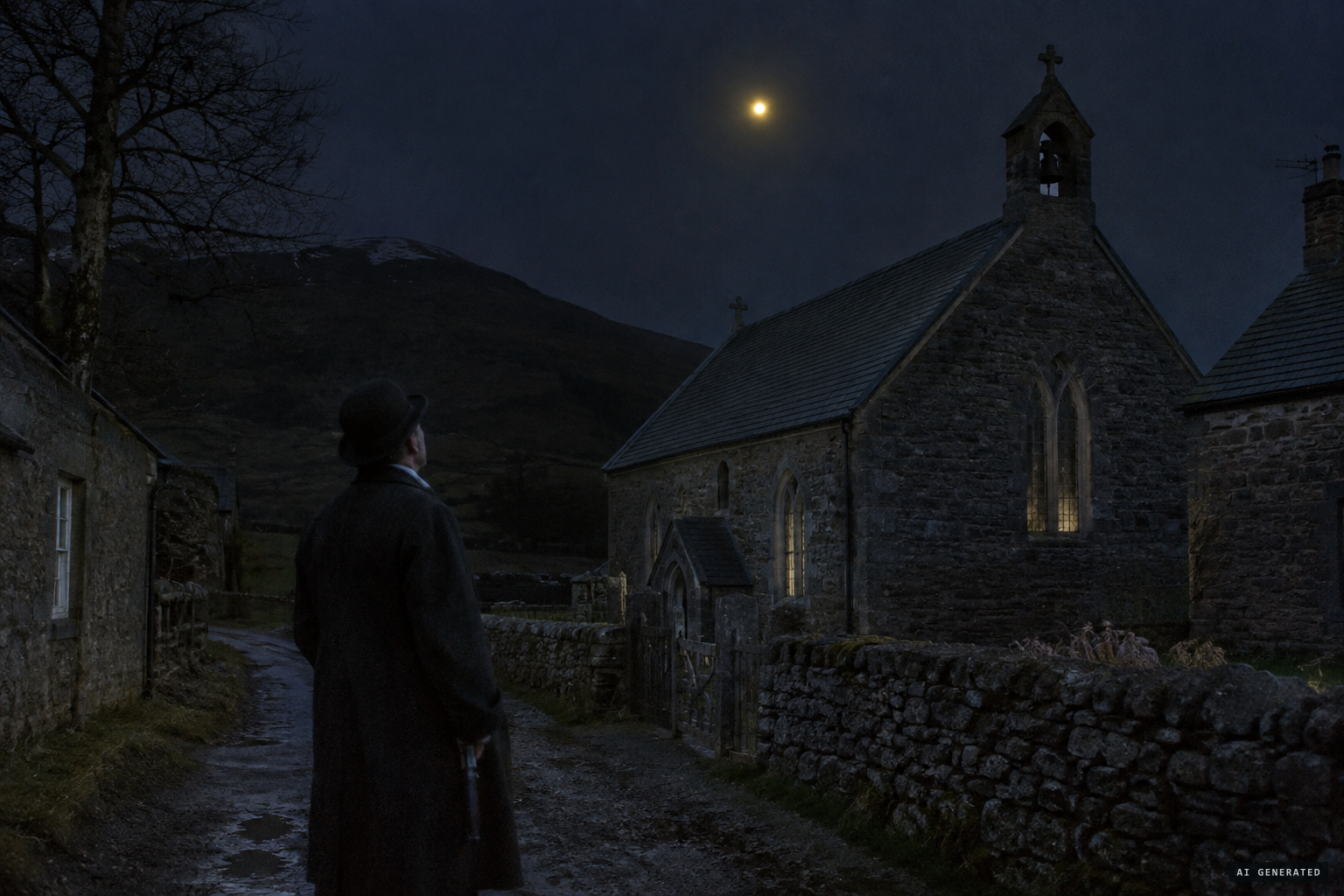 The Daily Mail's correspondent sees a ball of fire above the chapel roof