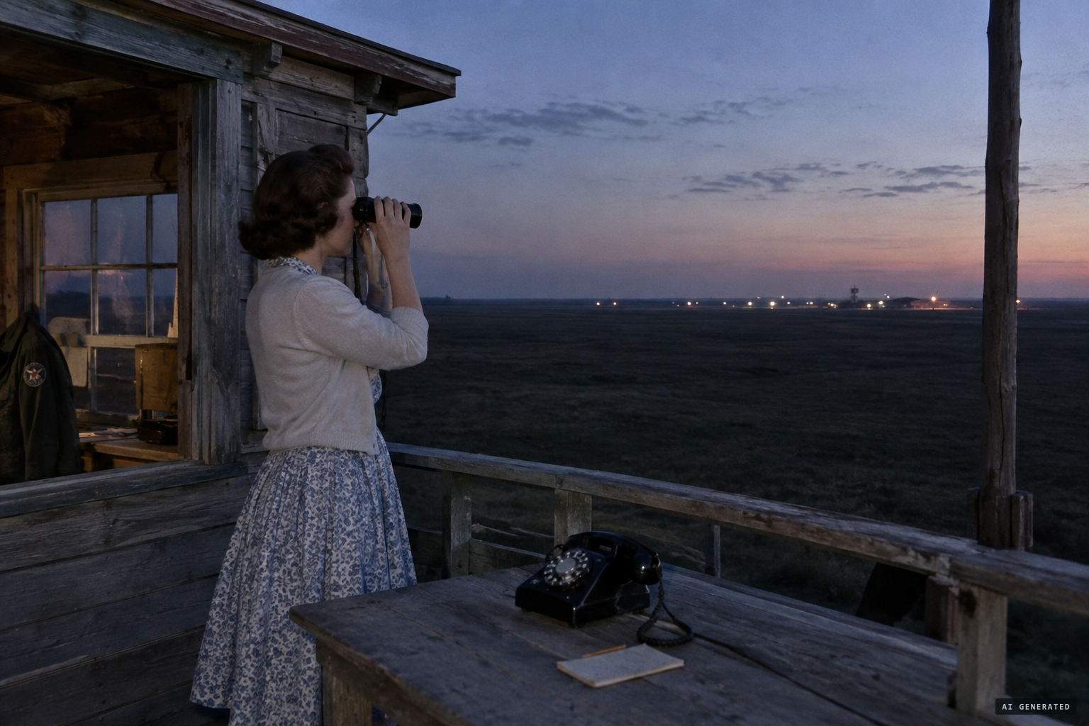 The Ground Observer Corps post at Black Hawk, west of Ellsworth AFB