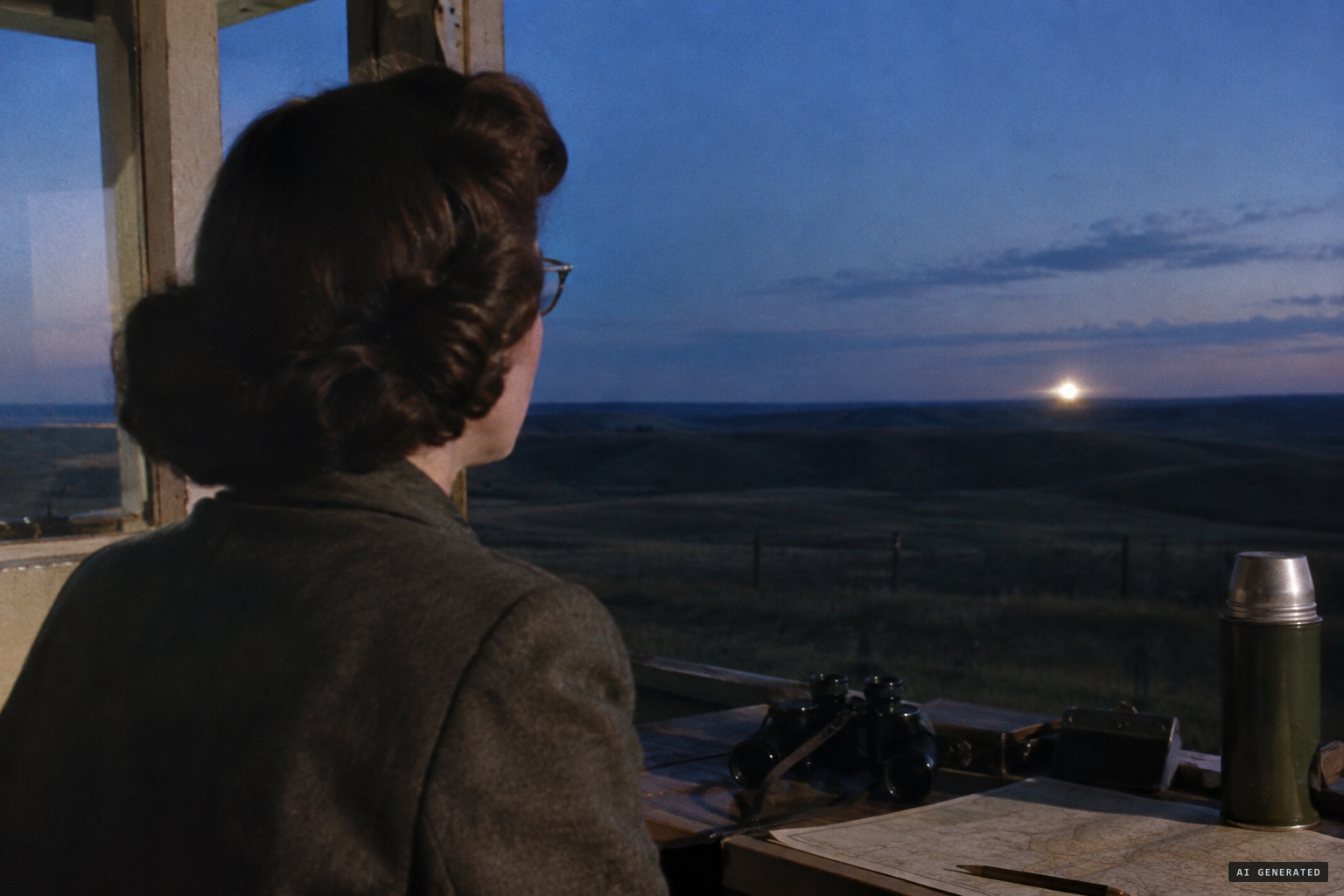 The spotter sees an extremely bright light low in the northeast