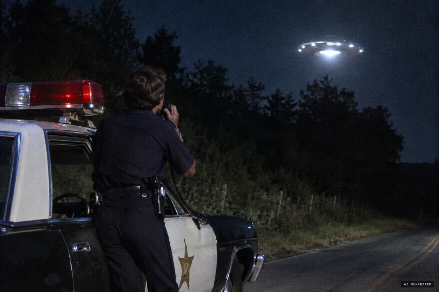 Wheeler radios the sheriff's department in Ellsworth: 'My God, it's another one of these UFOs'