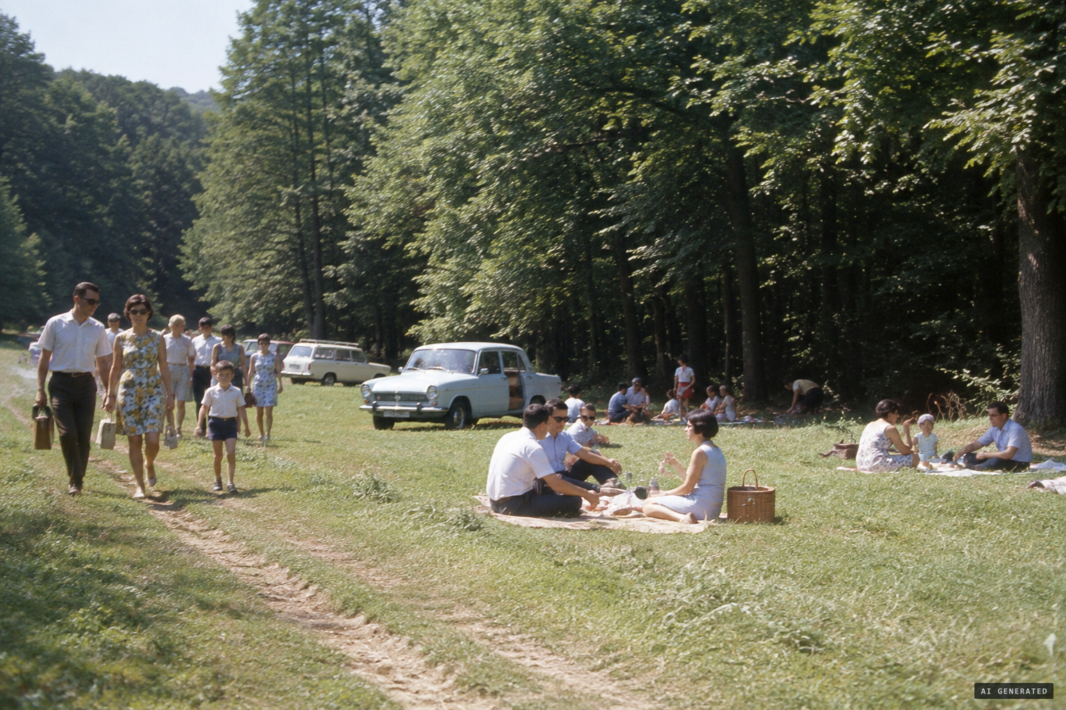 Hoia-Baciu forest, a popular Sunday outing for people from Cluj
