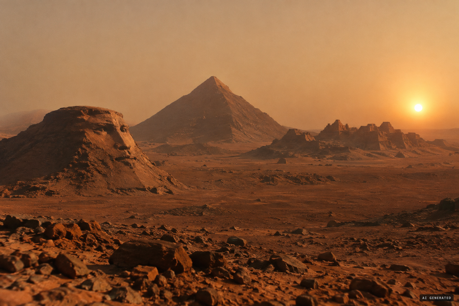 The Face, the D&M Pyramid and the 'City', claimed as the work of an ancient civilisation