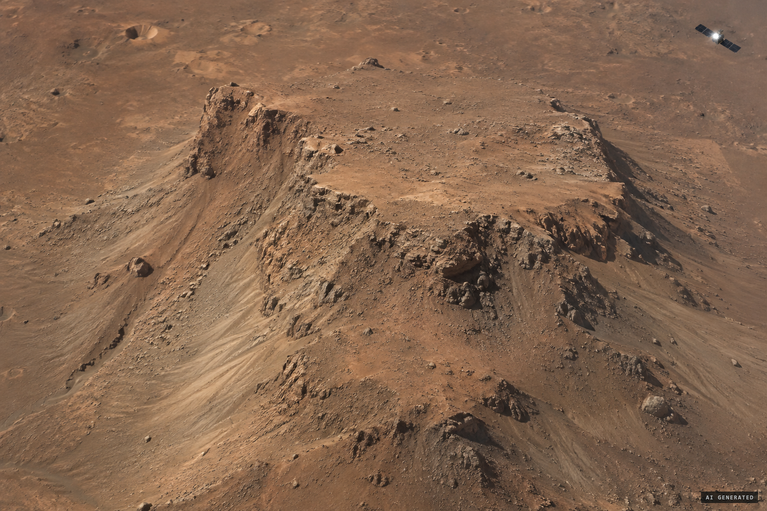 HiRISE in 2007: 'an eroded mesa made famous by its similarity to a human face'