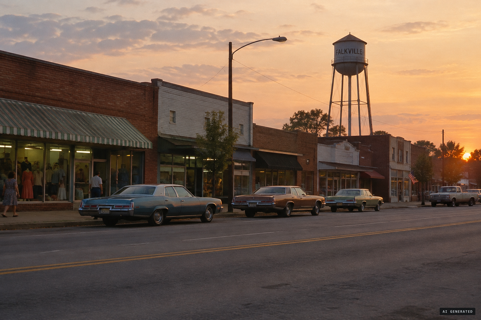 Falkville, a small town in south Morgan County, Alabama