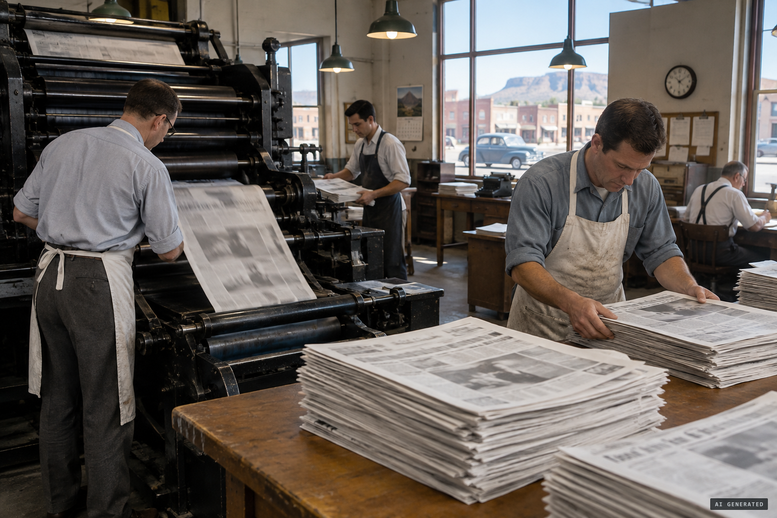 The Daily Times rushes out its 'saucer armada' edition
