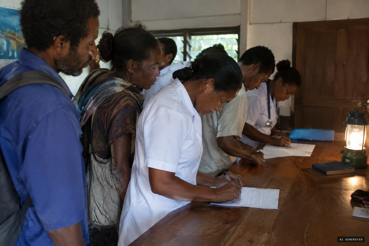 Twenty-five witnesses sign a written account
