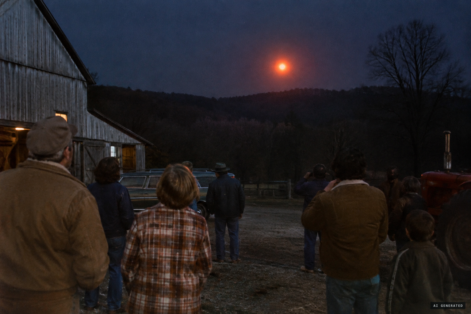 A reddish-orange ball moves toward the Kowalczyk farm