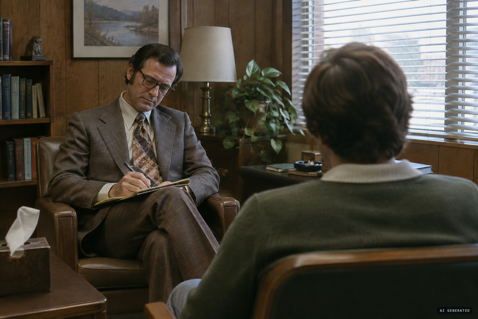 Psychiatrist Berthold Schwarz examines the witness
