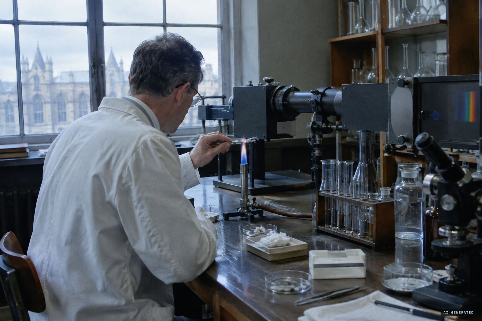 Prof. Canneri's spectrographic analysis of the fibres