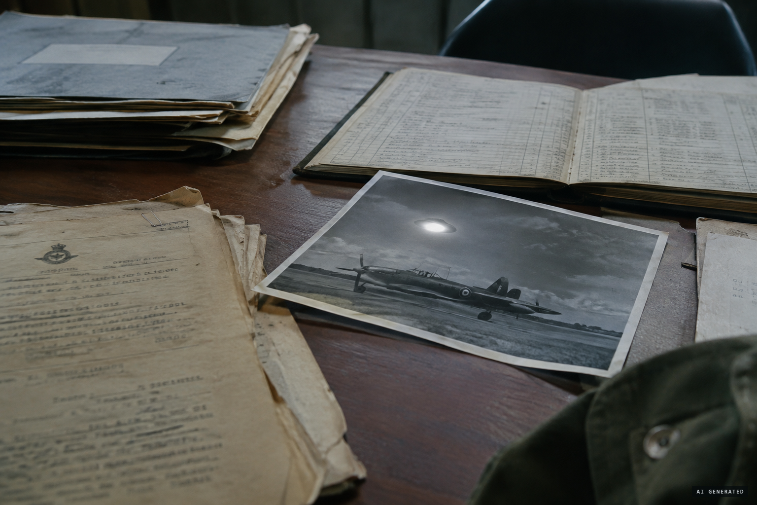 The declassified 1945 papers of the first officially reported unidentified lights